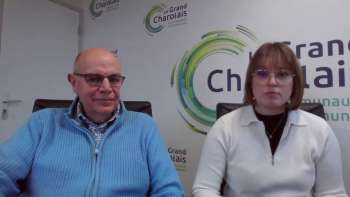 Mag 6 février 2024,- Patrick Bouillon (Vice-Président Grand Charolais) et Camille Bernard (Conseillère numérique)